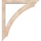 Ekena Millwork Thorton Traditional Smooth Bracket w/ Offset Brace, Douglas Fir, 5 1/2"W x 40"D x 44"H BKT0604X40X44THR01SDF - alternate 2